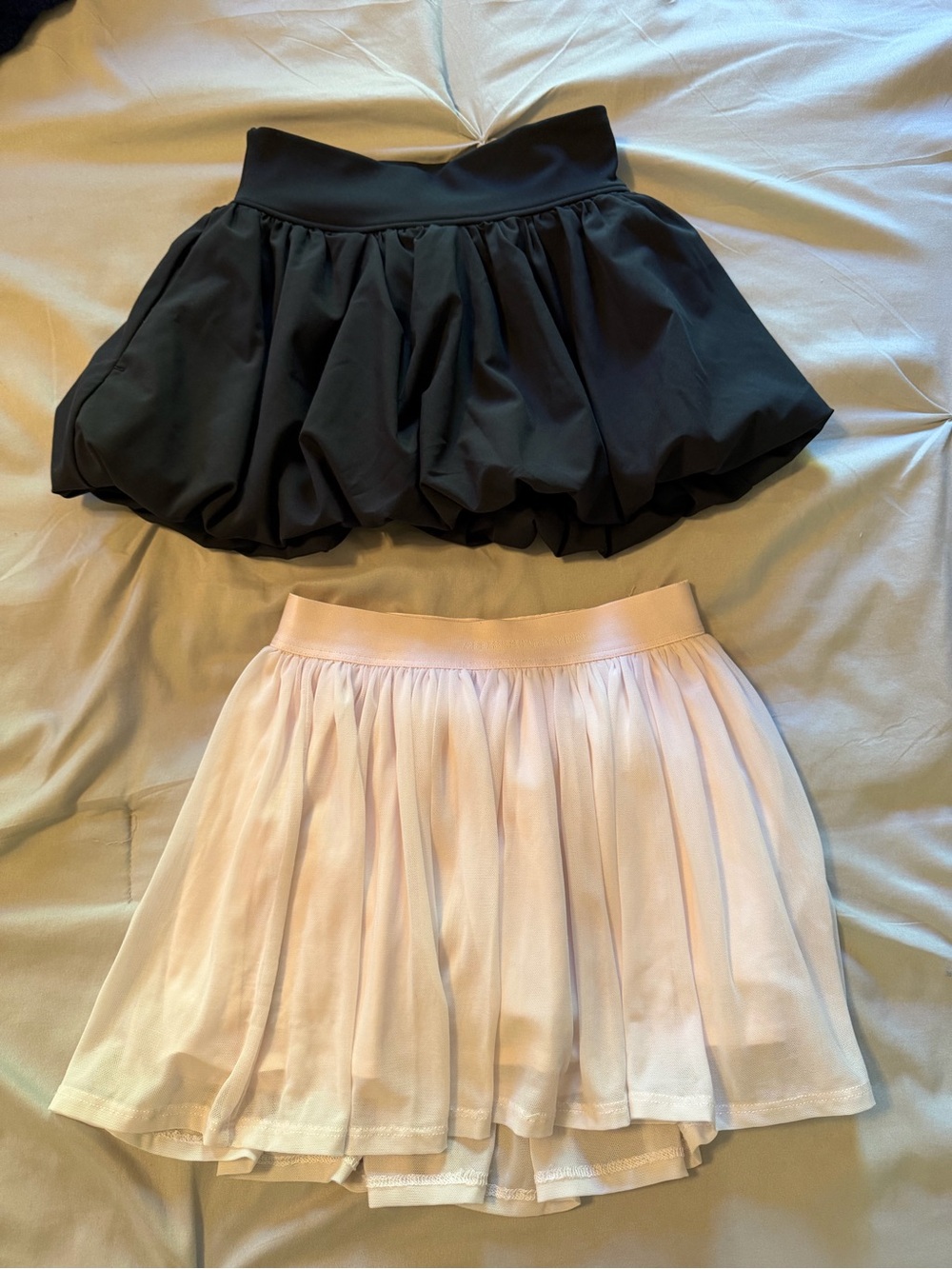 Black Bubble Skirt and Light Pink Pleated Skirt Set - Abercrombie kids